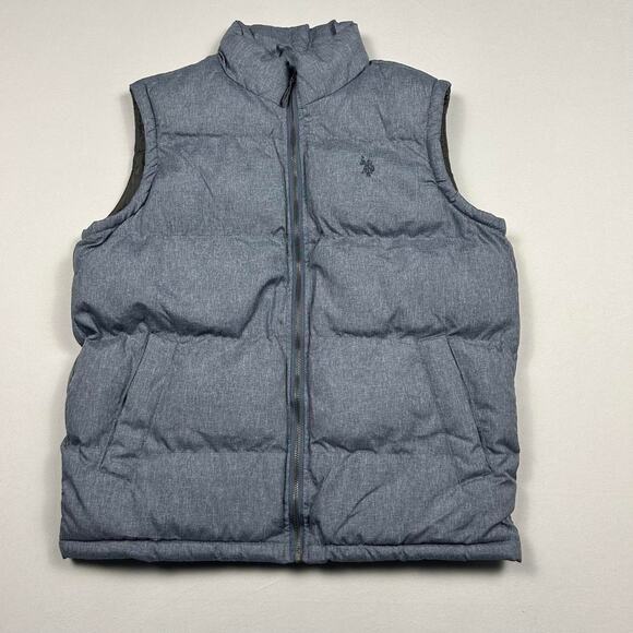 Polo Grey Puffer Vest - Picture 1 of 6